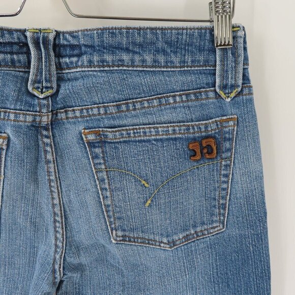 Joes Jeans Womens 30 Light Blue Denim Jean Pants Straight Leg Bootcut Hem Boot - Picture 6 of 11